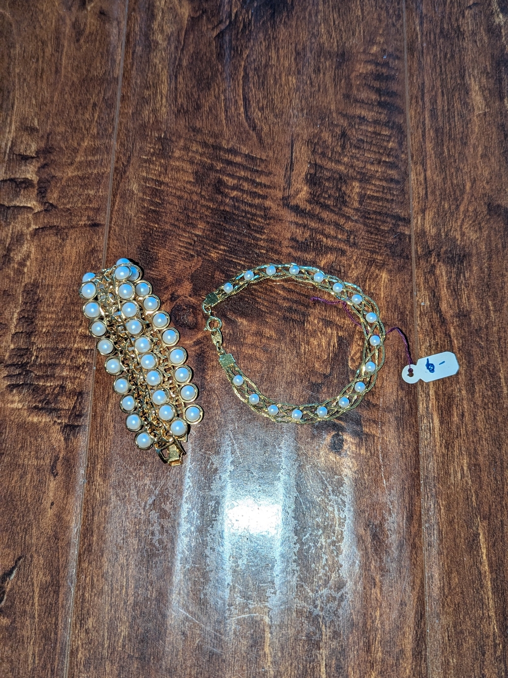 Women's Faux Pearl Bracelet Set